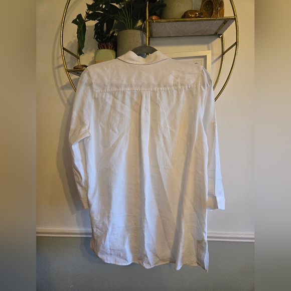 Vintage Anne Fontaine Paris Aimane Linen Blend Blouse - Picture 2 of 5